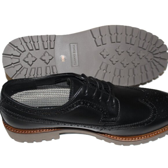 VINCE CAMUTO MEN\'S KAORI BLACK WINGTIP LEATHER DRESS SHOES main image 5
